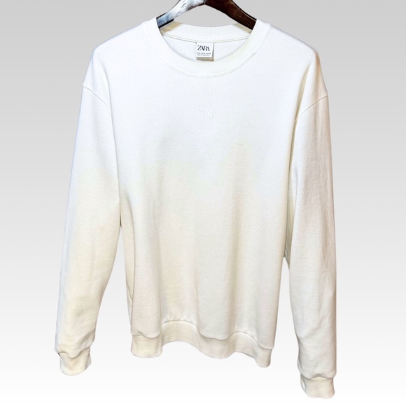 Zara Men's White Sweatshirt - XL - Picture 3 of 16